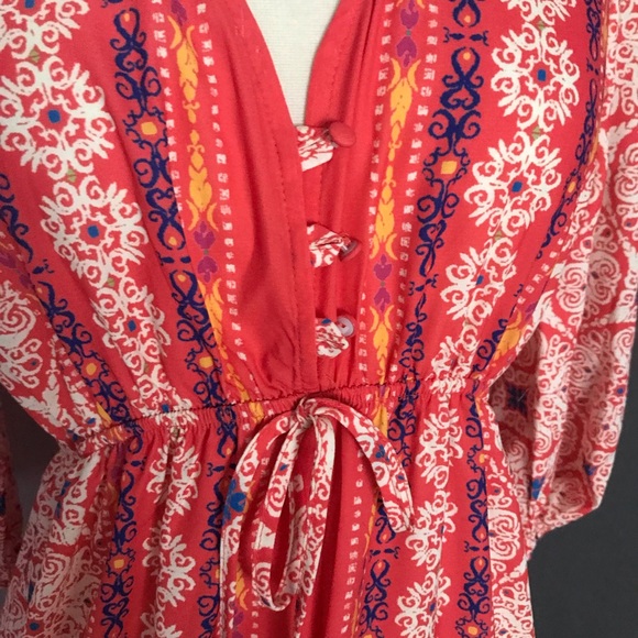 Piper and scoot Boho maxi dress long sleeve size XS - Picture 6 of 13